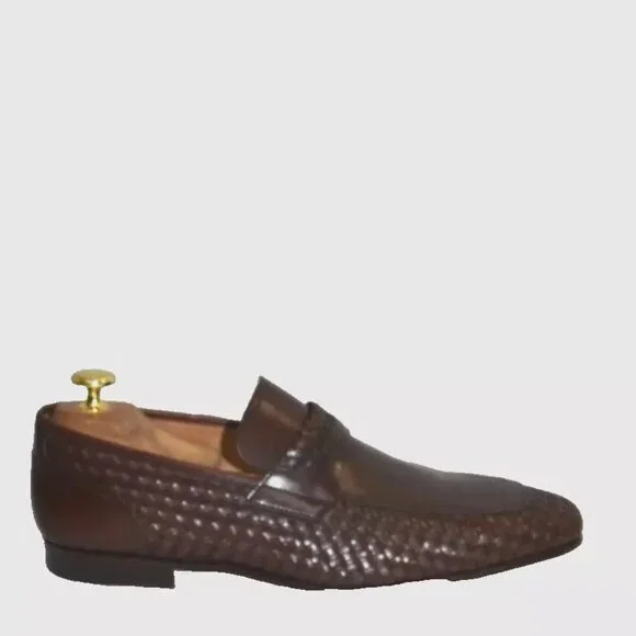 New! Magnanni Men\'s Brown Herrera Woven Loafers Size 8 M DD297A Herrera Men main image 3